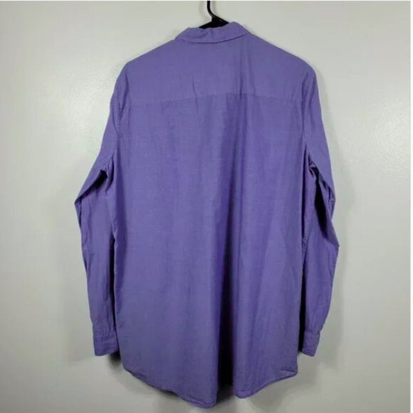 ATM X Barneys New York Men Blue Collar Buttondown Longsleeve Shirt Size M - Picture 2 of 5